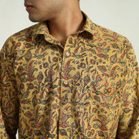 Pedana Block Print Cotton Men Kalamkari Shirt 09