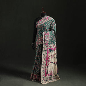 Green - Kalamkari Printed Cotton Saree 73