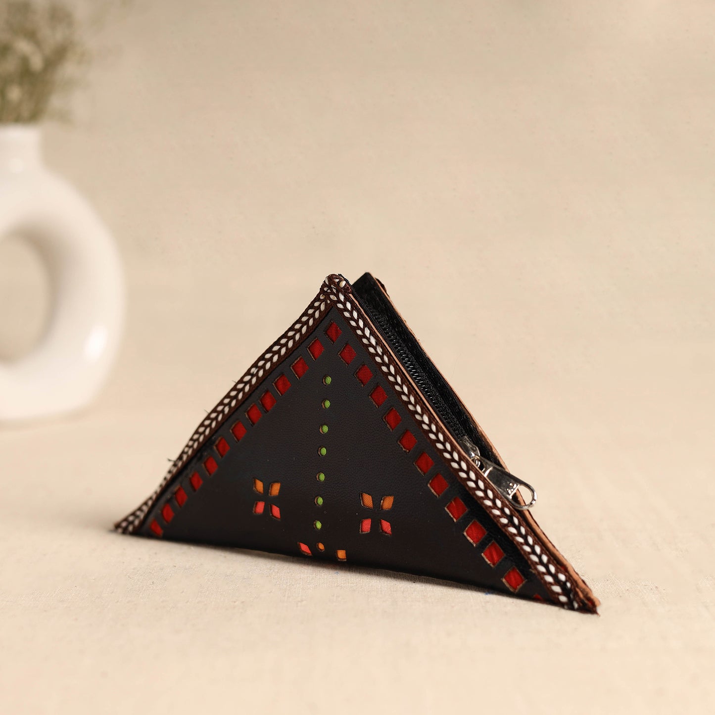 Traditional Kutch Leather Clutch / Wallet  83