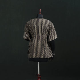Brown - Akola Hand Block Print Natural Dyed Cotton Kaftan (Short) 42