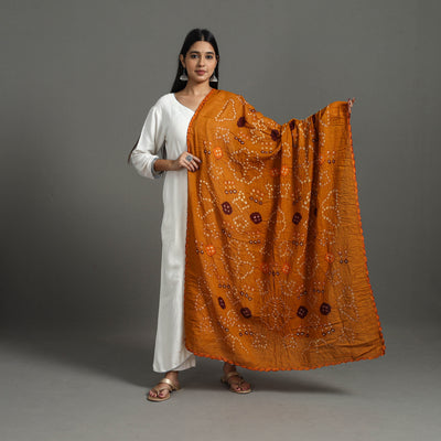 Kutch Tie-Dye Cotton Bandhani Dupatta 11