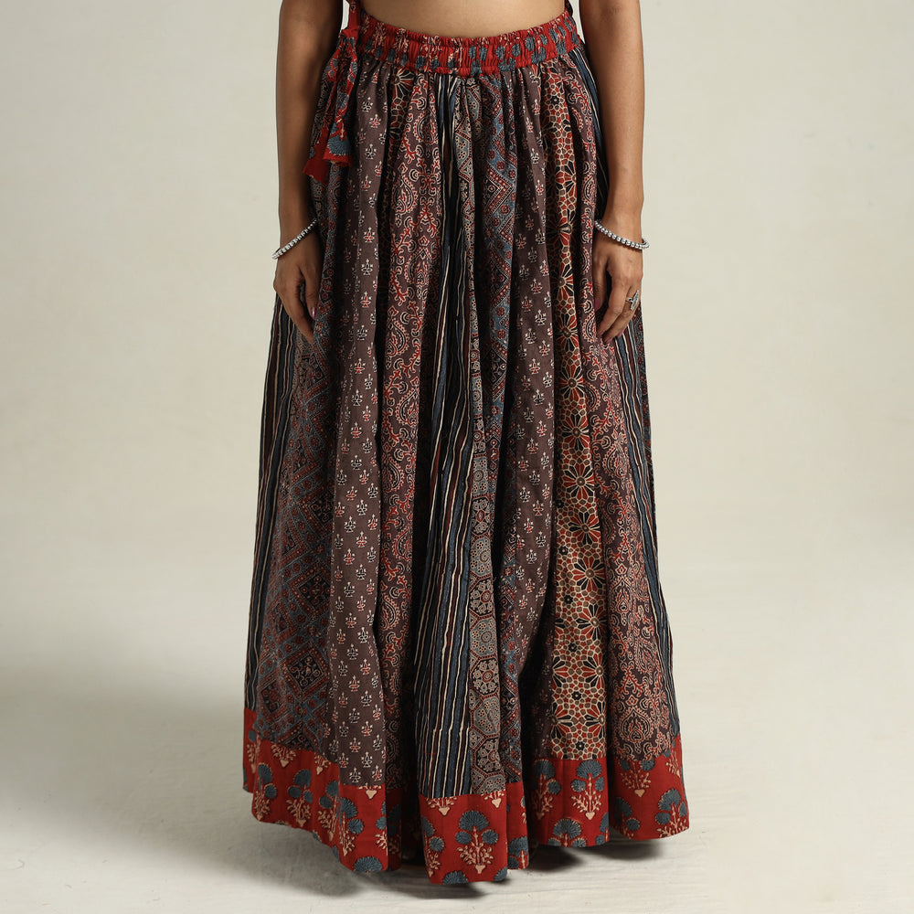 Ajrakh Patchwork Skirt 