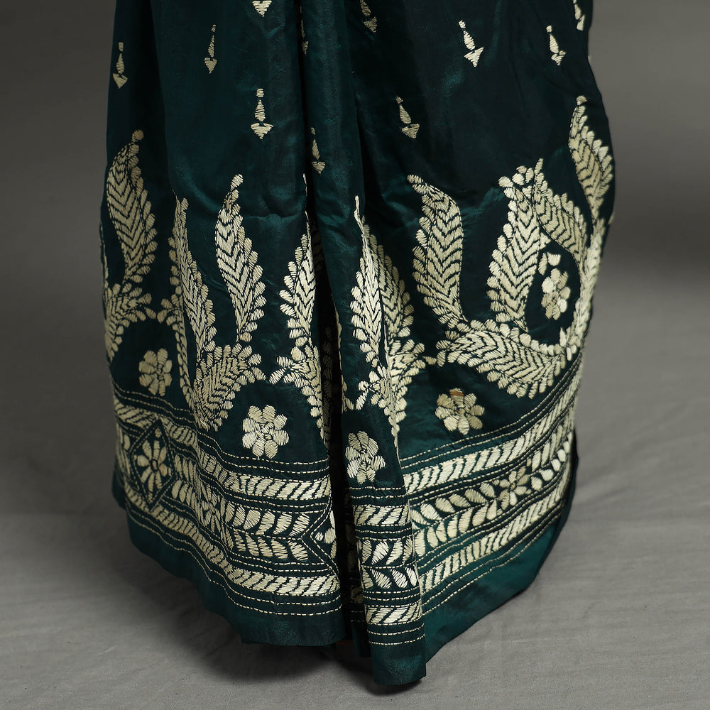 Kantha embroidery Saree