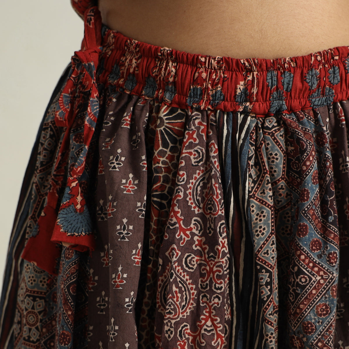 Ajrakh Patchwork Skirt 