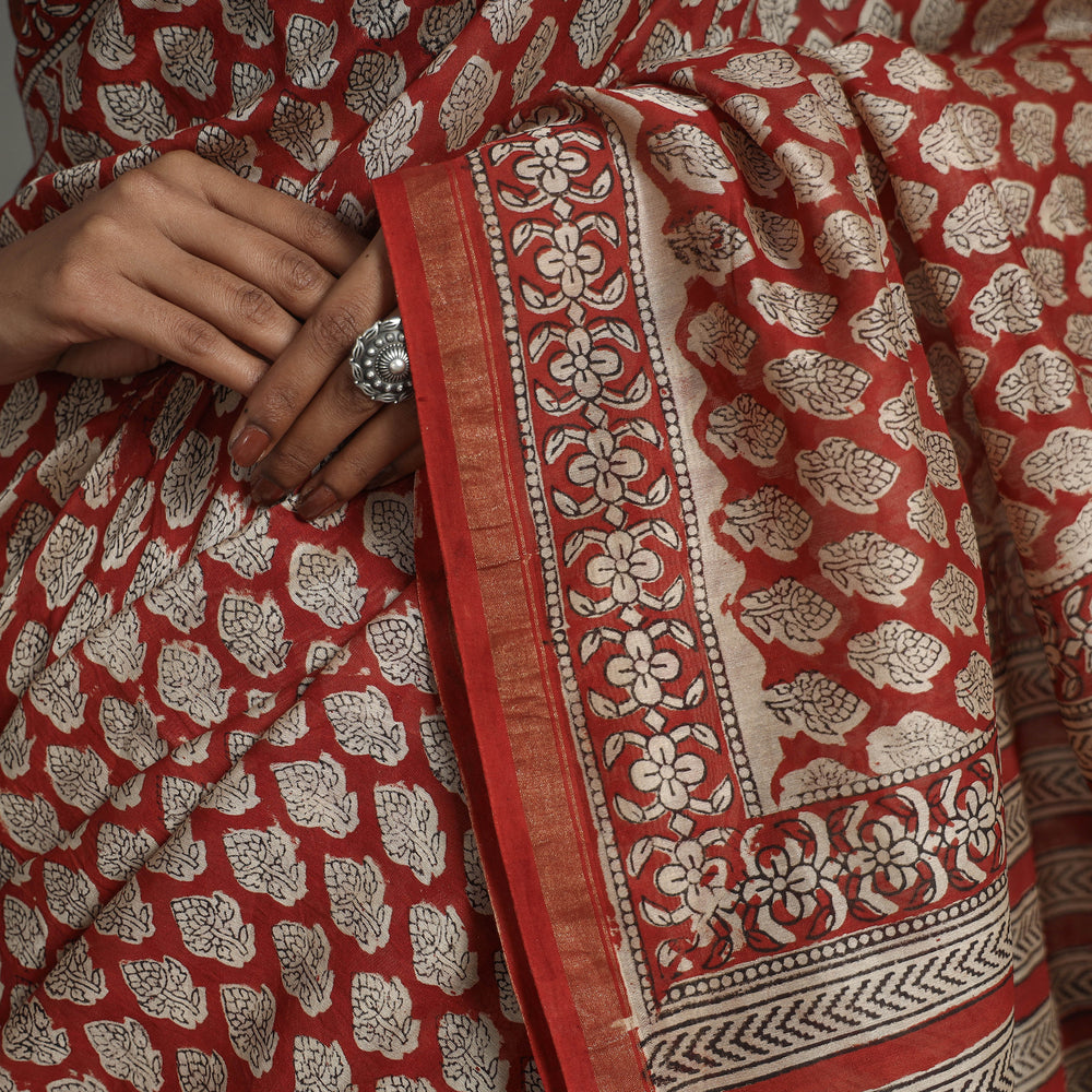 Bagru Saree