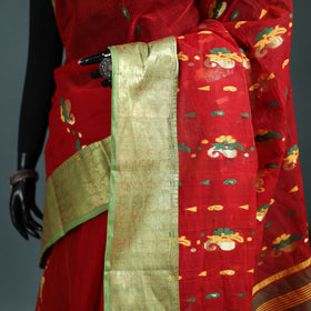 Pure Cotton Handloom Bengal Tant Saree with Zari & Thread Work 06