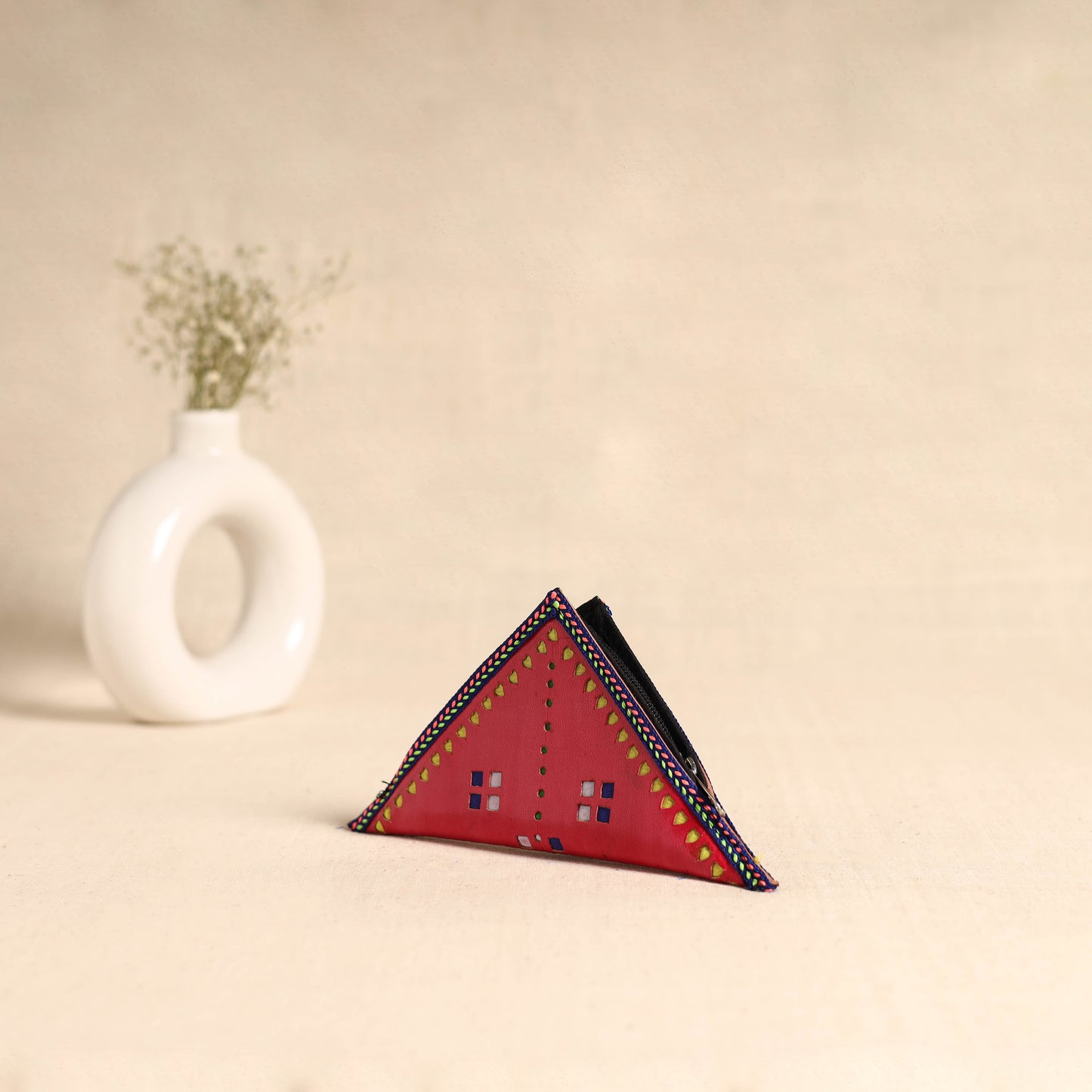Traditional Kutch Leather Clutch / Wallet  85
