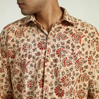 Pedana Block Print Cotton Men Kalamkari Shirt 10