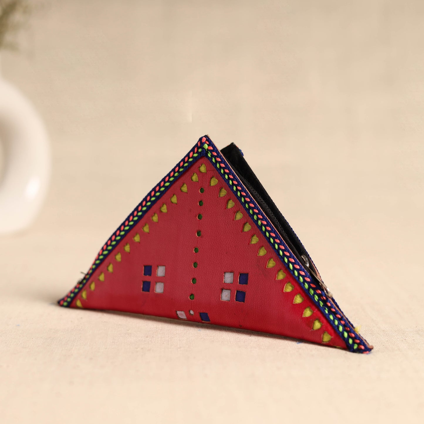 Traditional Kutch Leather Clutch / Wallet  85