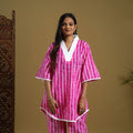  Pink Tie & Dye Cotton Shibori Co-Ord Set Online in India