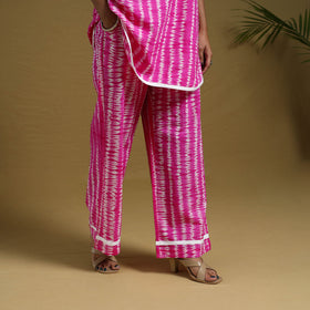  Pink Tie & Dye Cotton Shibori Co-Ord Set Online in India