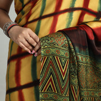 Ajrakh Modal Silk Saree