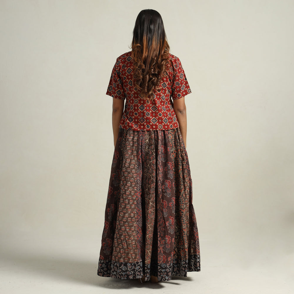 Ajrakh Patchwork Skirt 