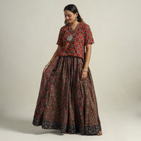 Ajrakh Patchwork Skirt 