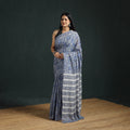 Sanganeri Hand Block Print Pure Mul Cotton Ready To Wear Saree  08