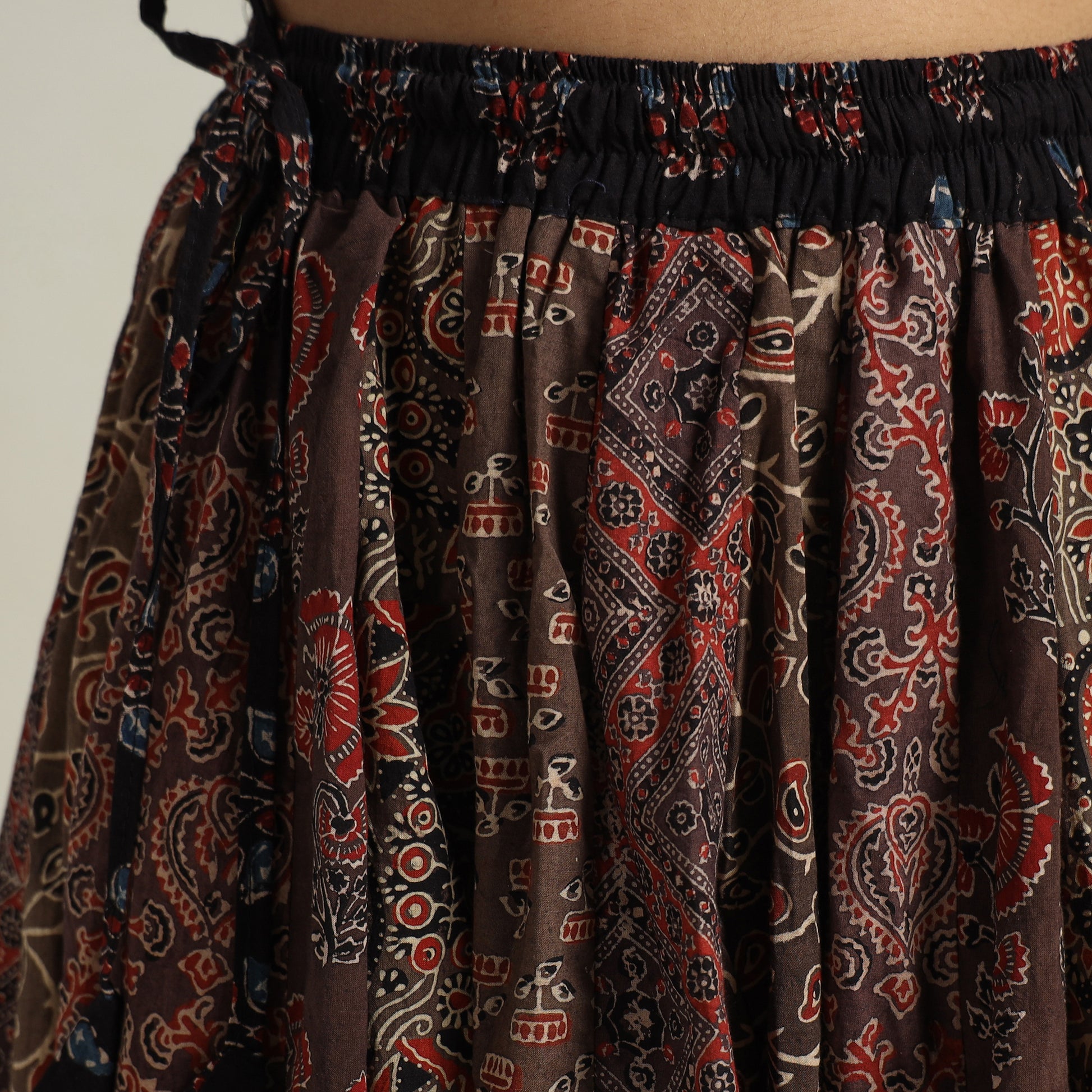 Ajrakh Patchwork Skirt 