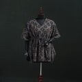 Multicolor - Ajrakh Hand Block Print Natural Dyed Cotton Kaftan (Short) 46