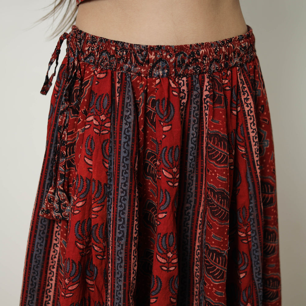 ajrakh skirt