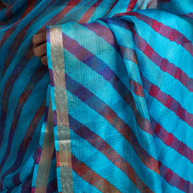  Leheriya Tie-Dye Kota Doria Silk Saree with Zari Border Online 
