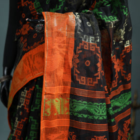 Pure Cotton Handloom Bengal Tant Saree with Zari & Thread Work 09