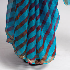  Leheriya Tie-Dye Kota Doria Silk Saree with Zari Border Online 