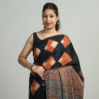 Ajrakh Modal Silk Saree