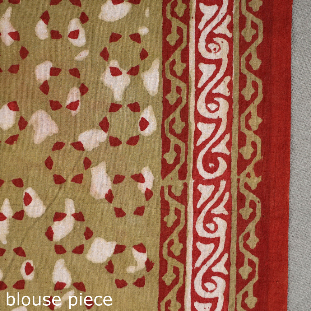 Block Printed Cotton Saree
