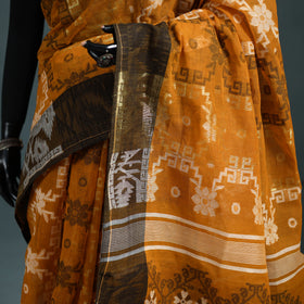 Pure Cotton Handloom Bengal Tant Saree with Zari & Thread Work 10