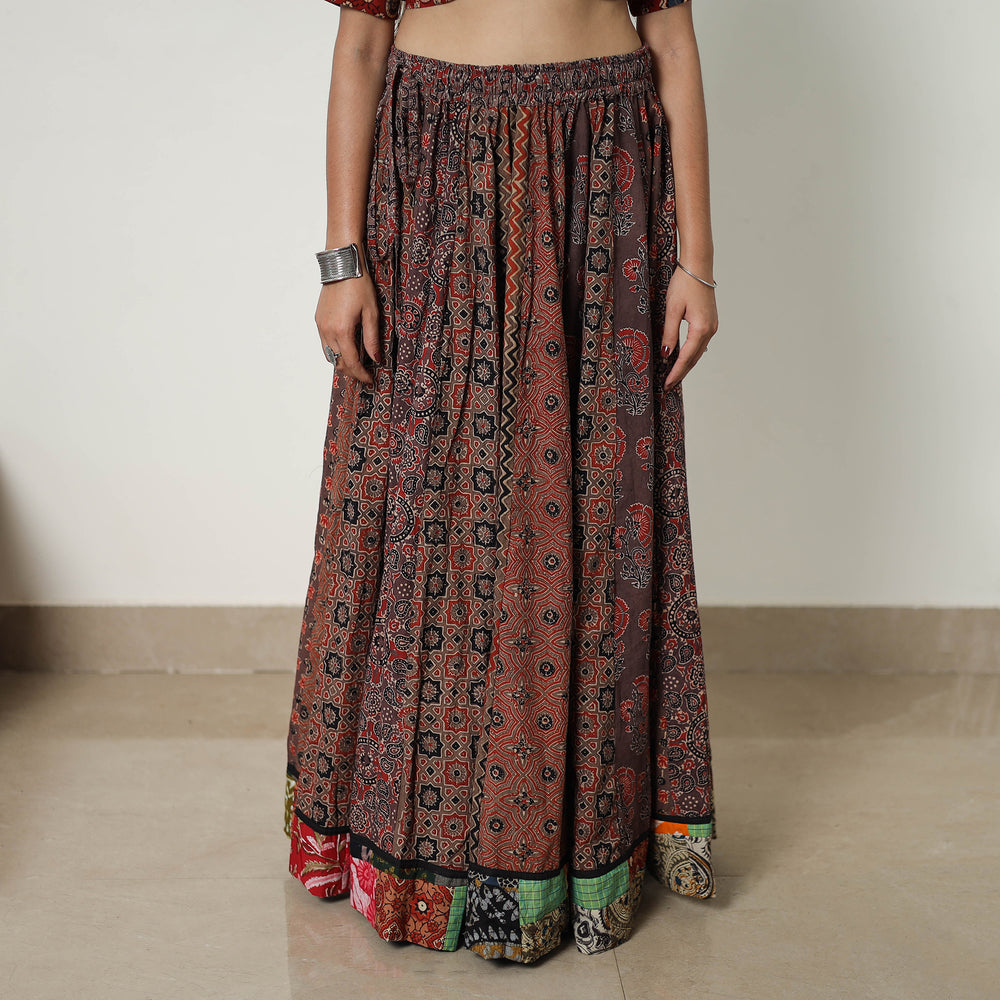 ajrakh skirt