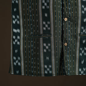 Sambalpuri Ikat Weave Cotton Men Nehru Jacket 12