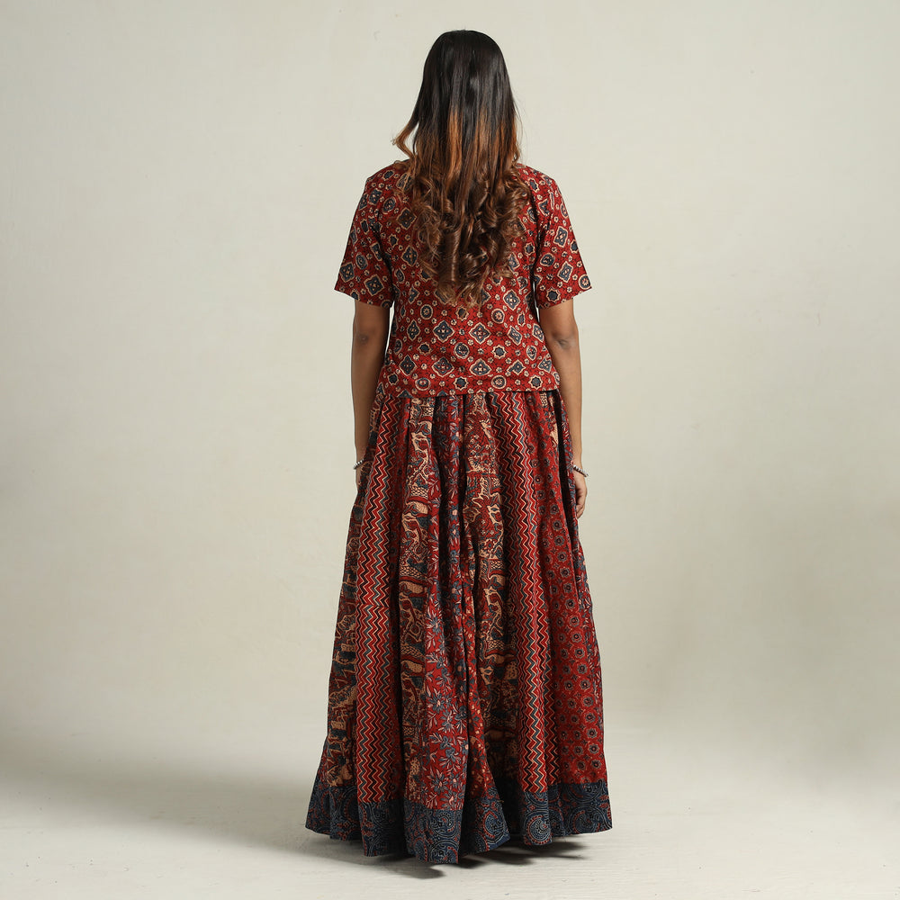 Ajrakh Patchwork Skirt 