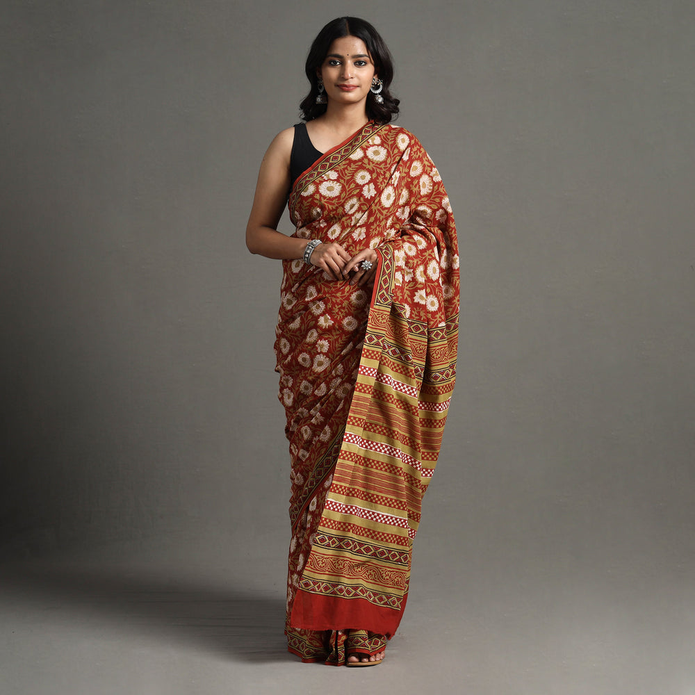 Bagru Saree