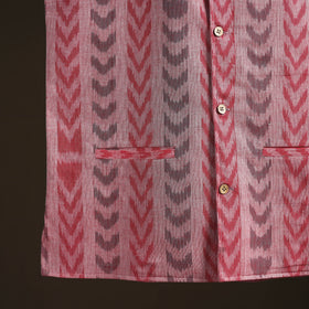 Sambalpuri Ikat Weave Cotton Men Nehru Jacket 13