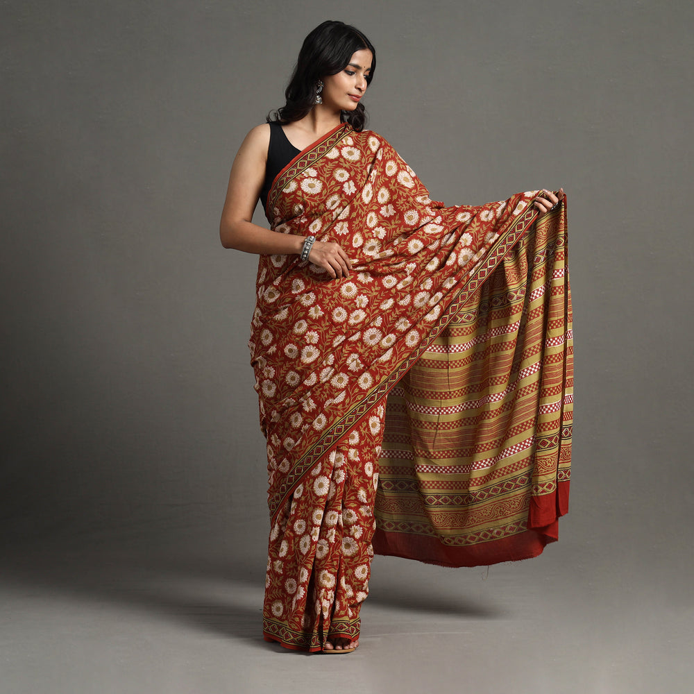 Bagru Saree