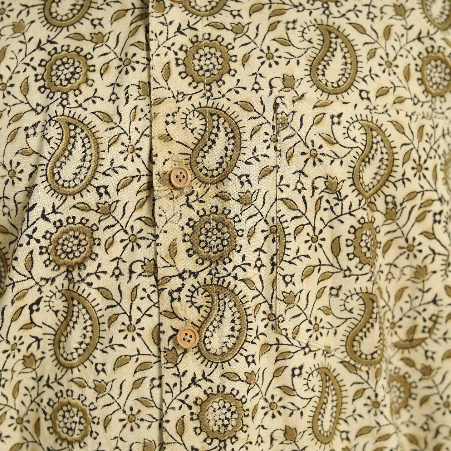 Pedana Block Print Cotton Men Kalamkari Shirt 05