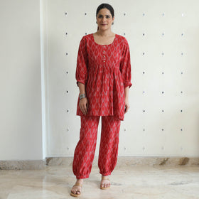 Buy Pochampally Ikat Cotton Co-Ord Set 06 Online at iTokri.com