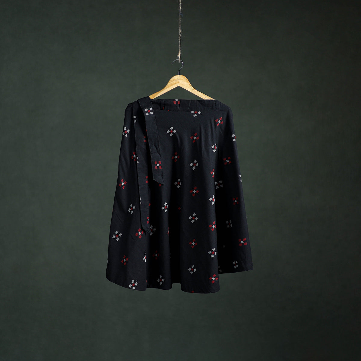 Jacquard Cotton Wrap Around Skirt 124