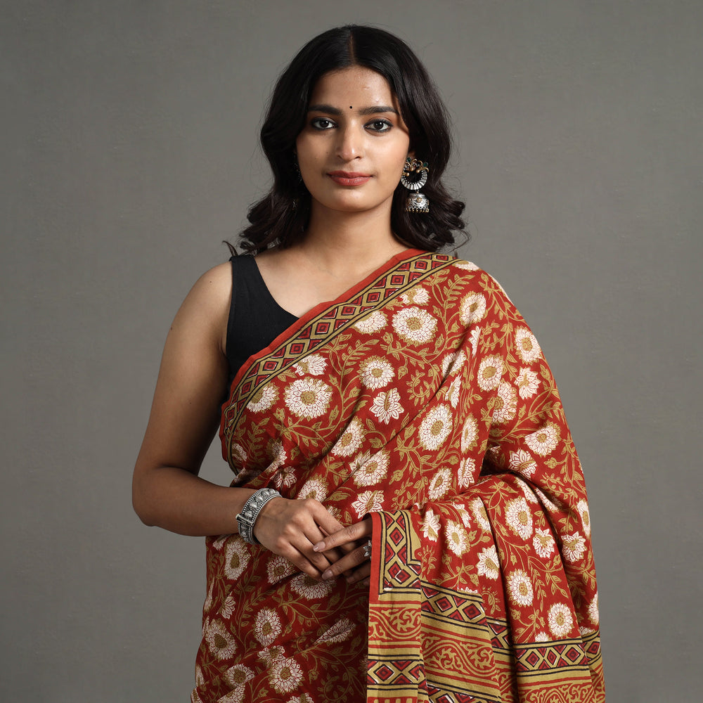 Bagru Saree