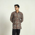 Buy Pedana Block Print Cotton Men Kalamkari Shirt Online