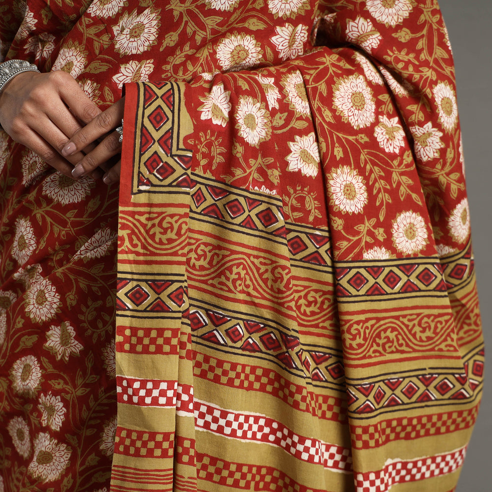 Bagru Saree