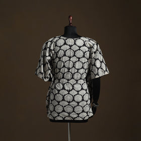 Natural Dyed Hand Block Bagru Print Gota Work Cotton Kaftan (Short) 42