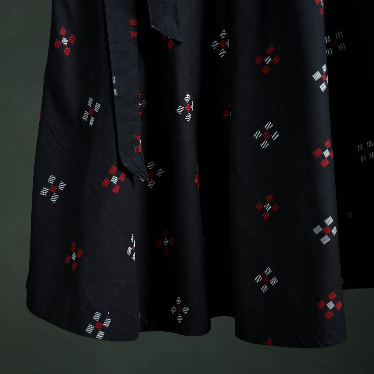 Jacquard Cotton Wrap Around Skirt 124