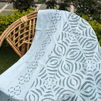 applique single bed cover