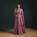 Sanganeri Hand Block Print Pure Mul Cotton Ready To Wear Saree  13