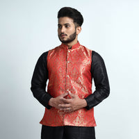 silk nehru jacket