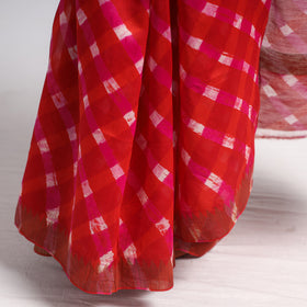 Buy Leheriya Tie-Dye Chanderi Silk Saree with Zari Border Online l iTokri.com