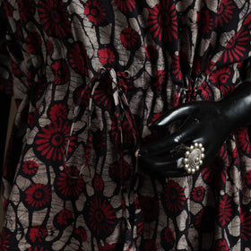 Hand Block Batik Print Gota Work Cotton Kaftan (Short) 40