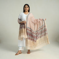 Multicolor - Traditional Maheshwari Silk Bagh Print Dupatta 02