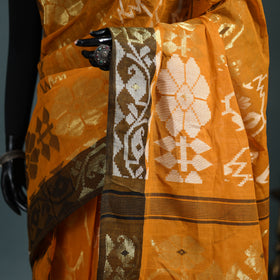 Pure Cotton Handloom Bengal Tant Saree with Zari & Thread Work 16