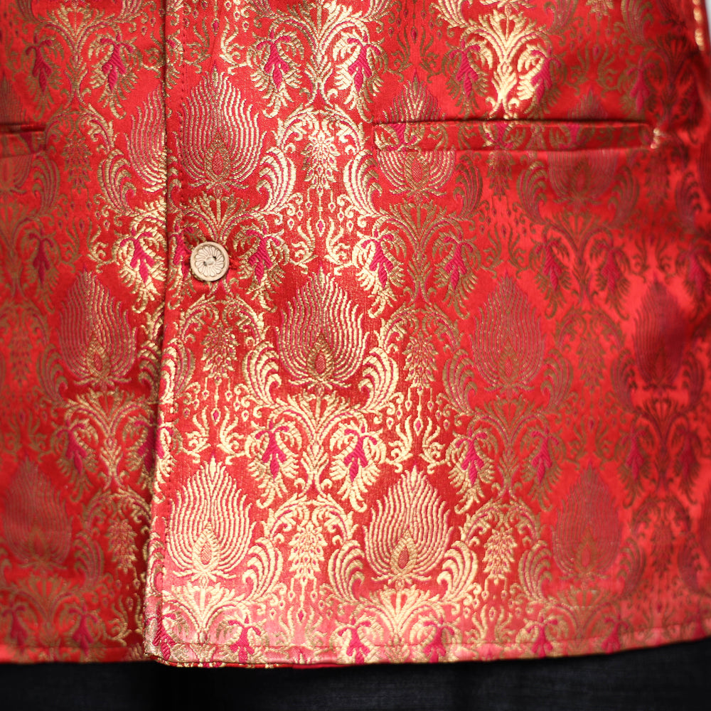 silk nehru jacket